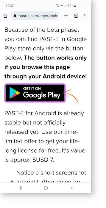 Better Clipboard for Android, Beta Tutorial 01