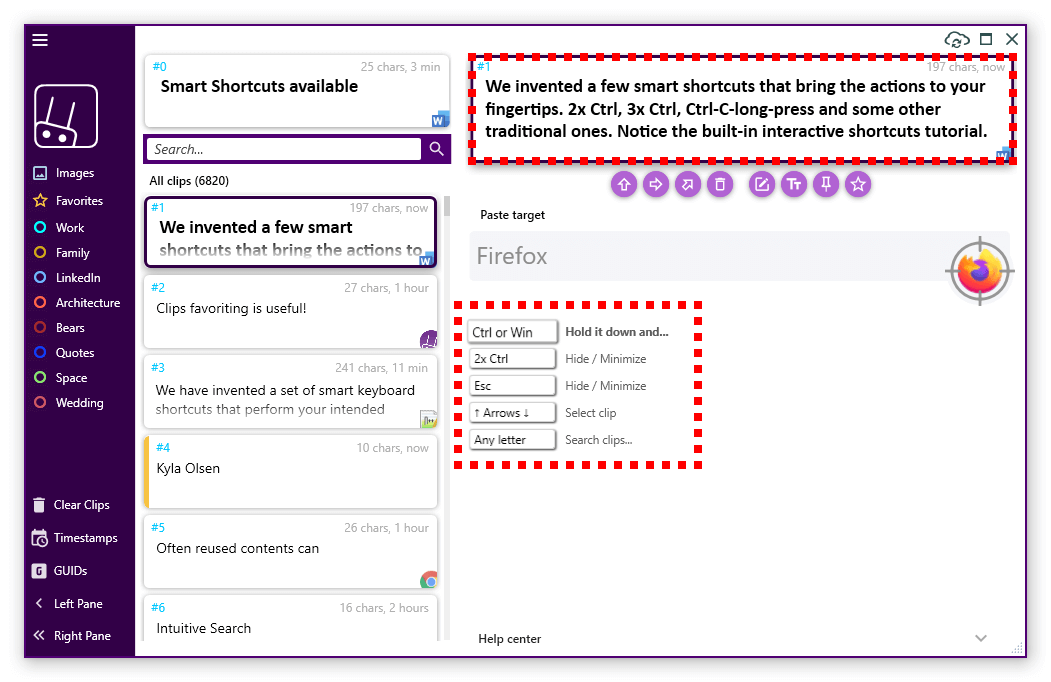 Features_Shortcuts