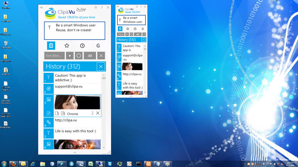 Desktop with Mini UI released